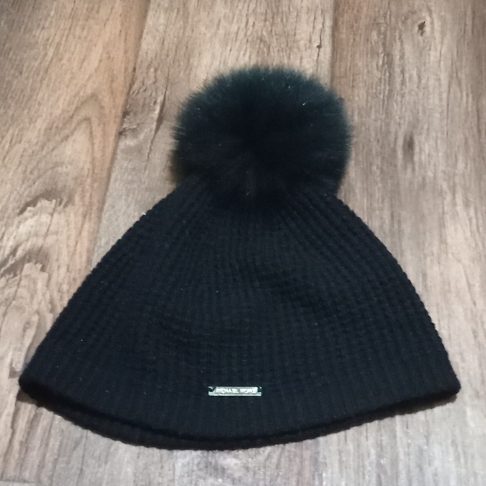 Michael Kors beanie with pom pom Warm Cozy Goes Good With All Fall Winter Outfit